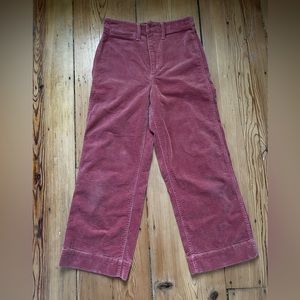 Madewell cropped corduroy pants